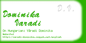dominika varadi business card